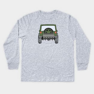 Green Star 4x4 with Cooler Kids Long Sleeve T-Shirt